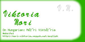 viktoria mori business card